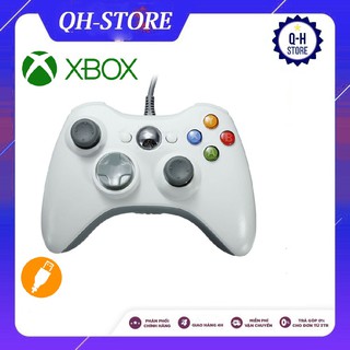 Tay cầm Chơi Game Xbox 360 Full box Có Rung - Tay Cầm Cho PC, Laptop chơi full skill