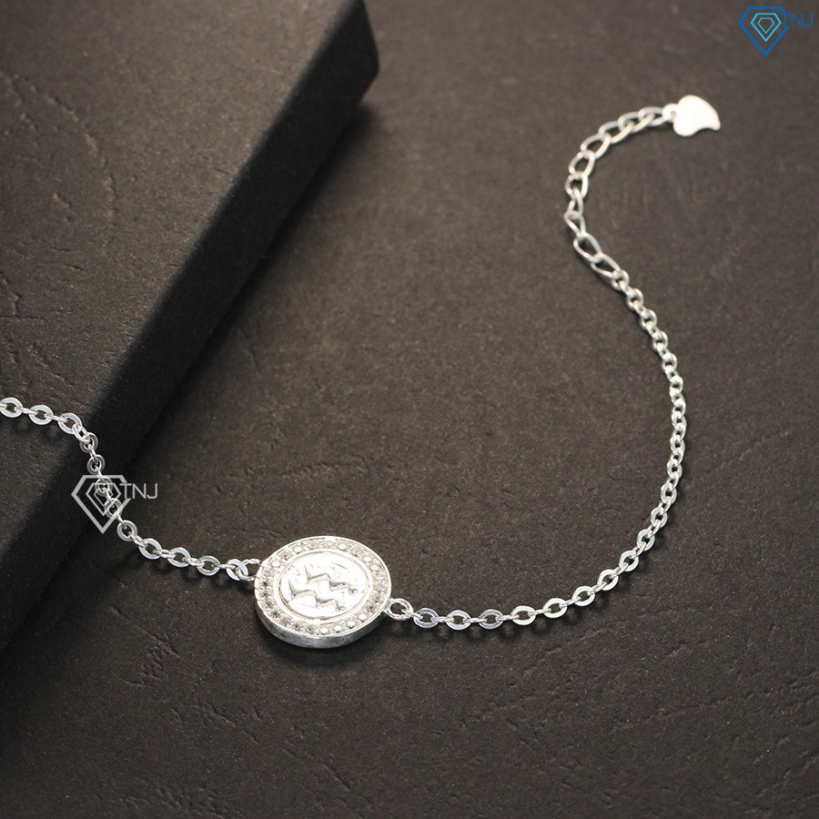 Lắc tay nữ bạc thật cung hoàng đạo Bảo Bình LTN0151 Trang Sức TNJ