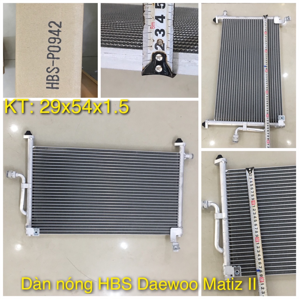 Dàn nóng HBS xe Daewoo (Matiz / Laceti)