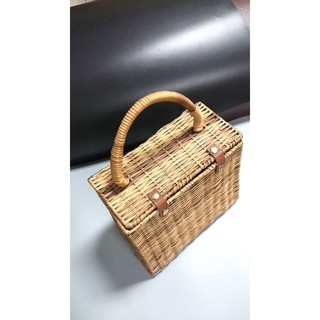 Túi mây hộp chữ nhật túi xách mây