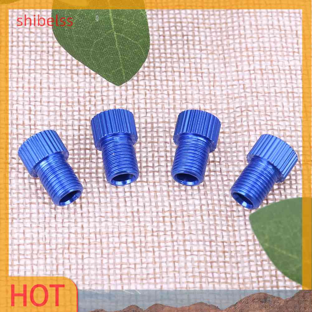 Set 4 Đầu Nối Van Xe Đạp Chuyển Đổi Presta Sang Shrader Tiện Dụng