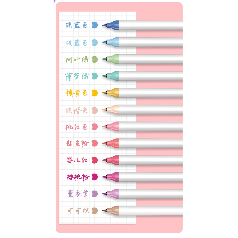 Bộ Bút Lông 6 Màu Dùng Vẽ Tranh Nghệ Thuật