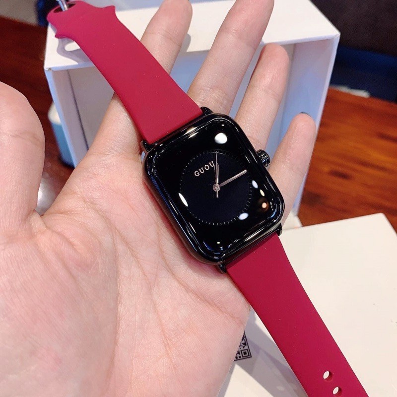 Đồng hồ nữ Guou unisex phiên bản Apple watch Size 30x35mm