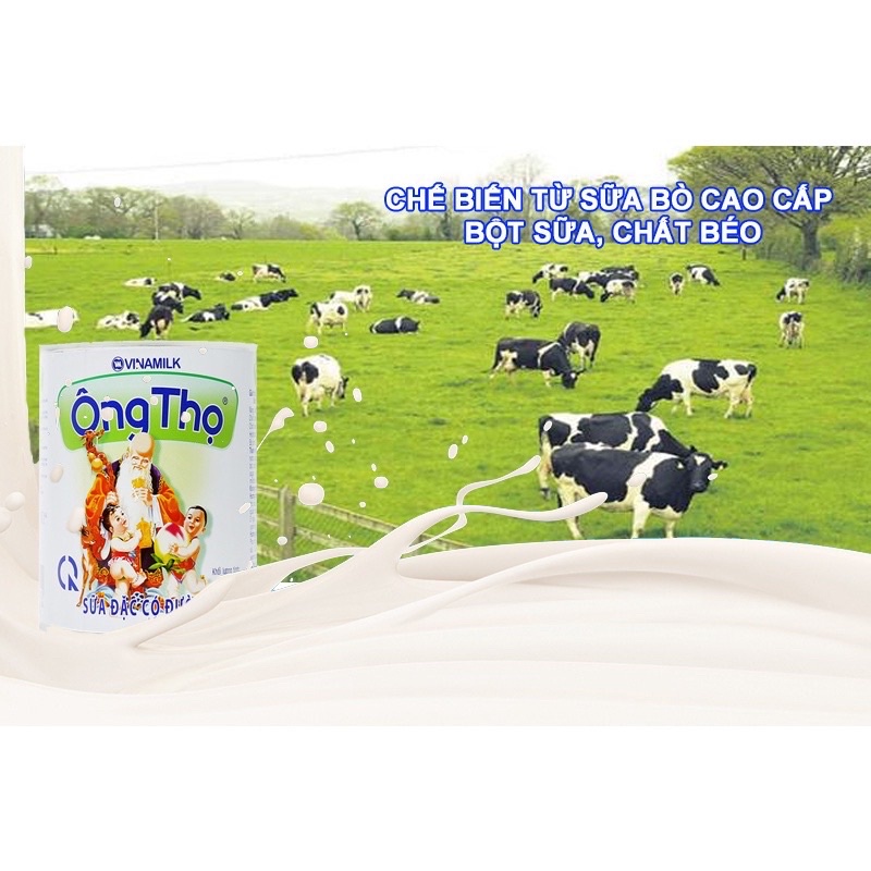 Sữa đặc có đường Ông Thọ cao cấp chữ xanh 380g ( date T5/2024)