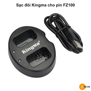 Sạc đôi Kingma cho Pin FZ100 cho Sony A7R4 A7R3 A7III