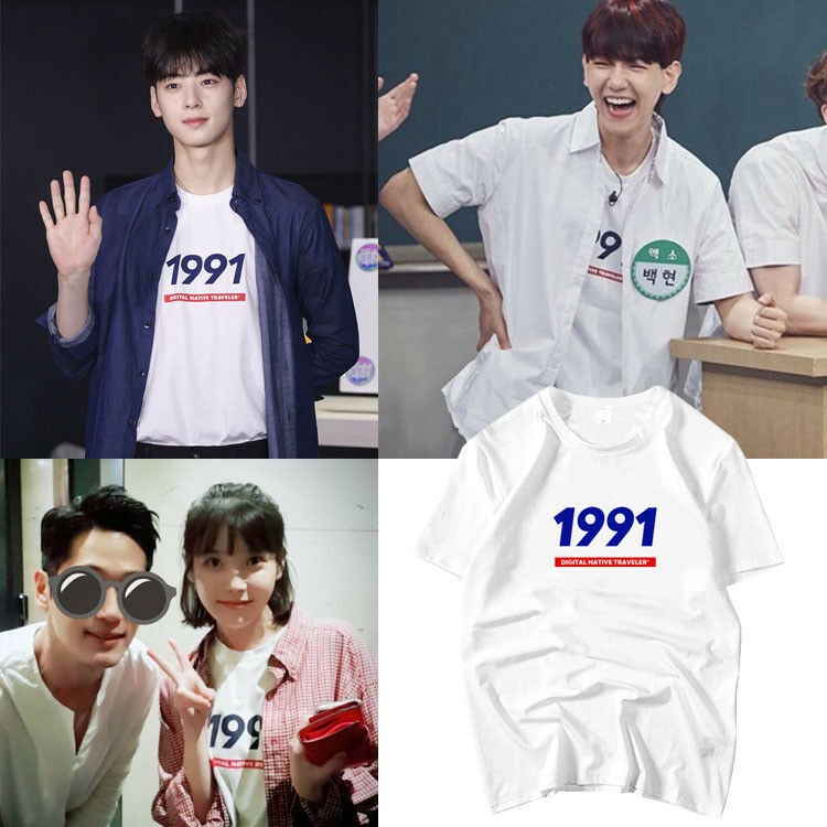 Áo thun 1991 style giống Baekhyun, Jaejoong, IU