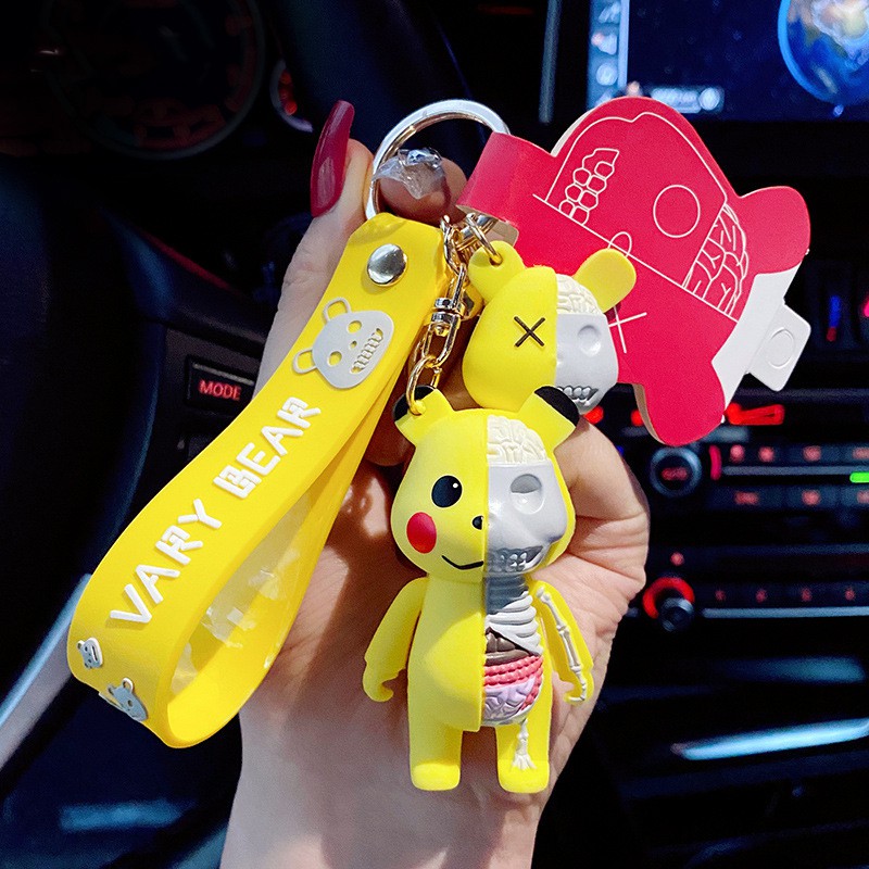 Bộ Móc Khóa Pikachu Siêu Ngầu + Kèm Bộ Chuông, Dây Cao Cấp