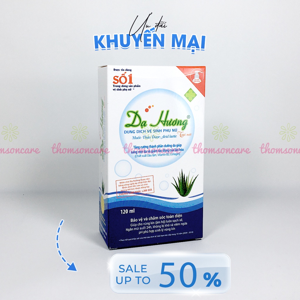 Dạ hương chai 120ml có vòi tiện dụng - Dung dịch vệ sinh phụ nữ, nước rửa phụ khoa hàng ngày của Hoa Linh
