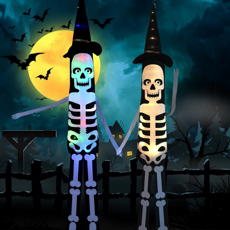 Đèn LED Khung Đầu Lâu Nổi Trang Trí Halloween
