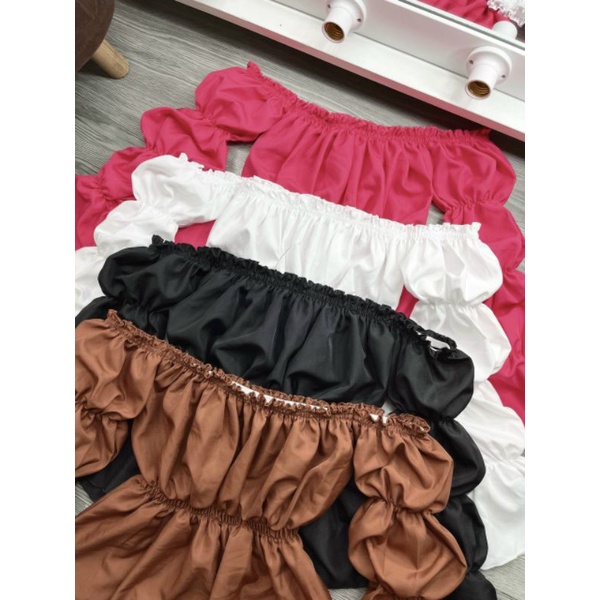 Áo bẹt vai bo eo Siêu cưng full màu🤩