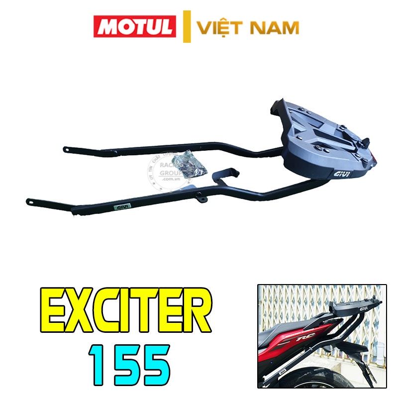 Baga sau Givi HRX Exciter 155, Ex 155. Y16ZR tặng kèm đế gắn thùng Givi M7MN-S chính hãng