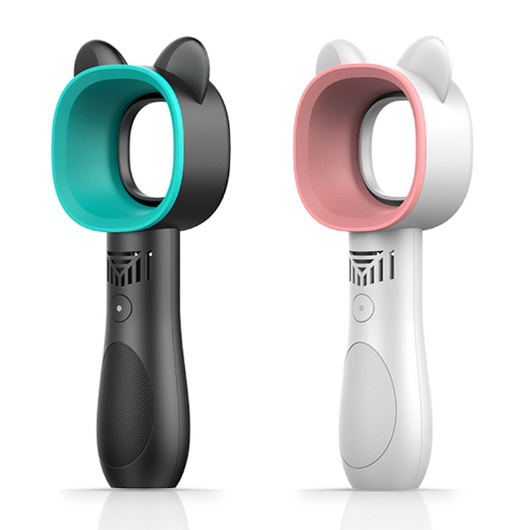 Quạt cầm tay mini Không Cánh, Sạc pin USB hình tai thỏ - Du Lịch, Văn Phòng