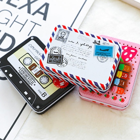 Hộp Thiếc Đựng Tiền Xu In Hình Hoạt Hình Dễ Thương Cho Bé