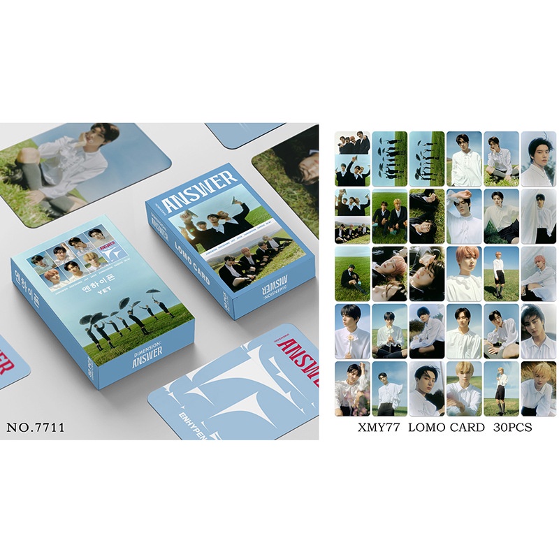 Hộp 30 Thẻ Ảnh Lomo Hai Mặt In Hình Nhóm Nhạc KPOP STRAYKIDS got7 F4-thailand