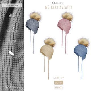 Le coon - mũ len baby aviator lc0997