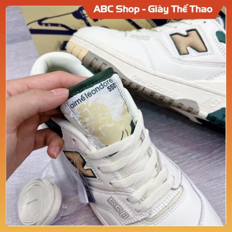 Giày New Balance 550 Green Yellow, Giày New NB crt300 574 trắng kem vàng Học SInh