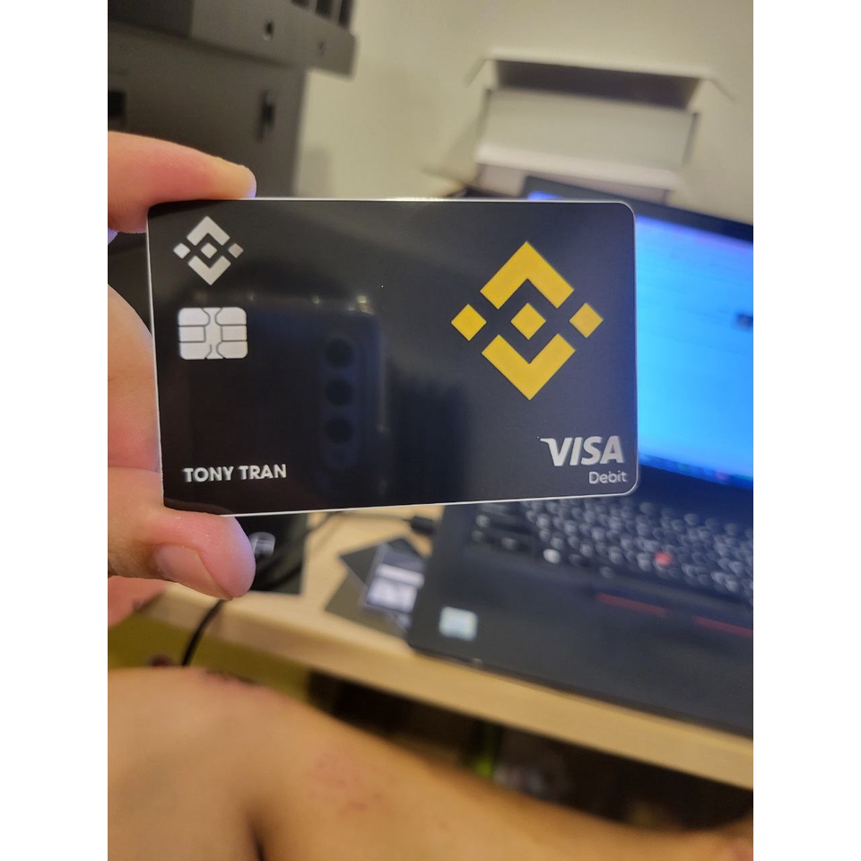 Danh thiếp thông minh in hình thẻ đen Binance - TÊN/QR CODE THEO YÊU CẦU - THẺ 1 CHẠM