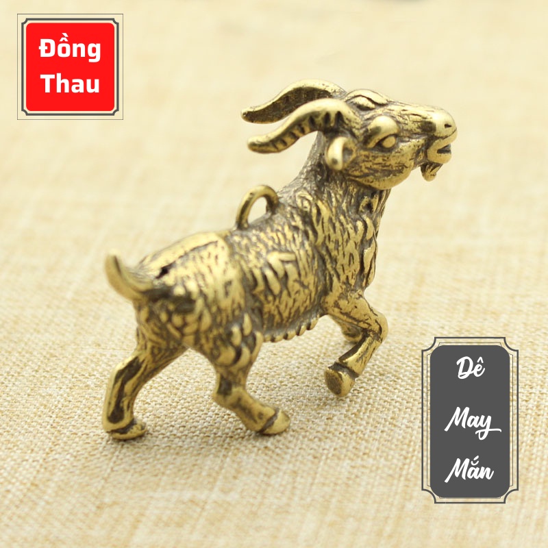 Tượng Đồng Thau Hình Con Dê May Mắn