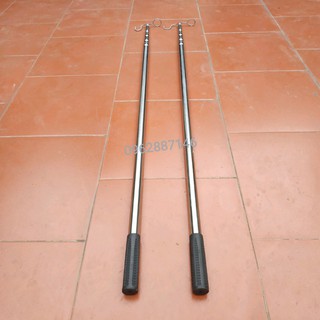 Sào bẫy chim treo lồng chim inox nano tặng kèm móc