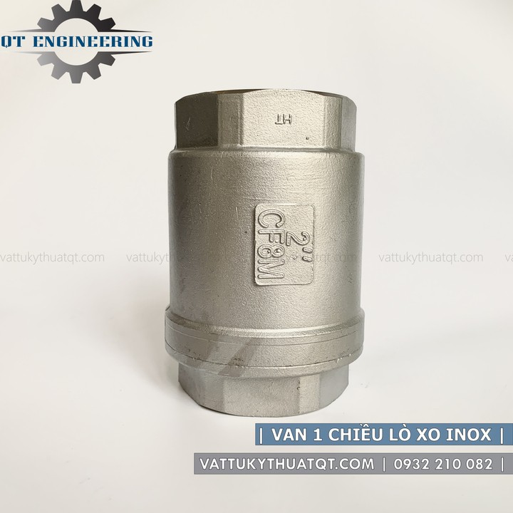 Van 1 Chiều Lò Xo Inox 304 Nối Ren | DN15-DN50