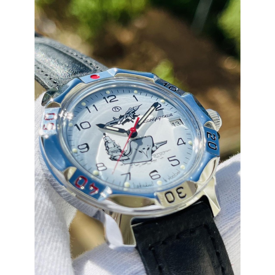 Đồng hồ Nga Vostok Komandirskie 811982. Đồng hồ nam Vostok máy cơ lên giây, size mặt 39, size dây 18, chống nước 3 atm