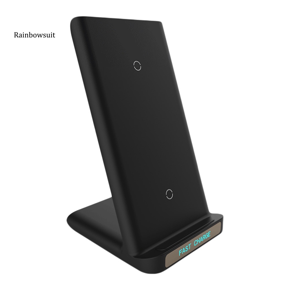 [RB] Desktop Wireless Double Coil Fast Charging Dock Stand Phone Charger for Samsung