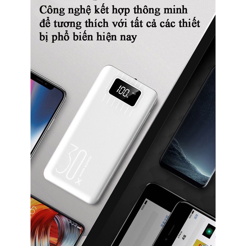 Pin dự phòng polyme 30000mAh chất lượng cao GK-YM177, 3 trong 2 ra, sạc nhanh, pin dung lượng lớn, màn hình LED-Focus