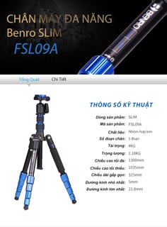 Chân máy Benro FSL09AN00