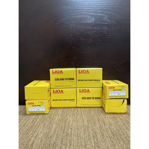 Aptomat Tự Động LiOA 2P - Cầu Dao At Khối Lắp Nổi - Attomat Cóc