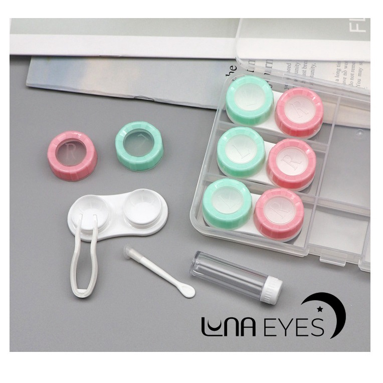 Khay đựng 6 đôi lens LUNA EYES kèm dụng cụ đeo