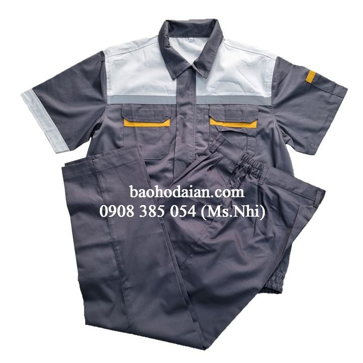 Đồng Phục Bảo Hộ Lao Động Dành Cho Kỹ Sư Nhà Máy, Vải Siêu Thoáng Mát- Mã PR04