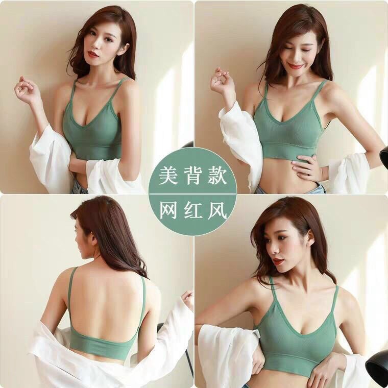 Áo Bra lưng khoét sâu Chữ U Siêu đẹp - Áo tập Gym dáng croptop 2021