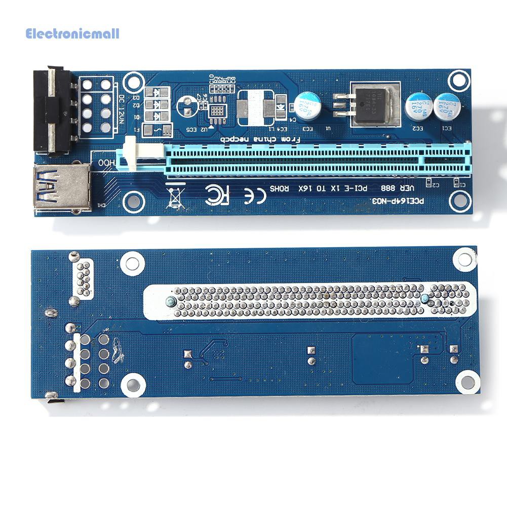 Bảng Mạch Chuyển Đổi Pci-E Btc 1x Sang 16x Riser 4pin | BigBuy360 - bigbuy360.vn