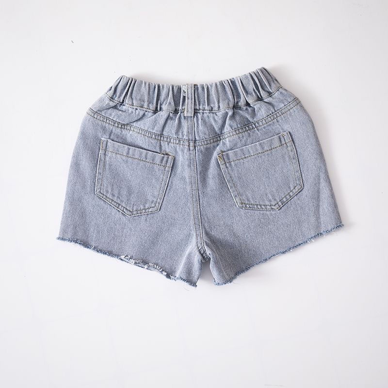 Quần Short Denim Phong Cách Mới 2022 Cho Bé Gái