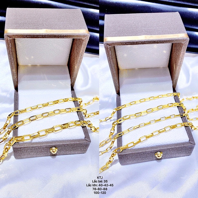 Lắc tay nữ kiểu đốt trúc vàng 10kara