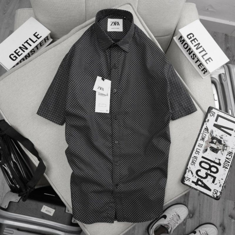 Áo Sơmi tay ngắn HỌA tiết hoa văn VNXK | BigBuy360 - bigbuy360.vn