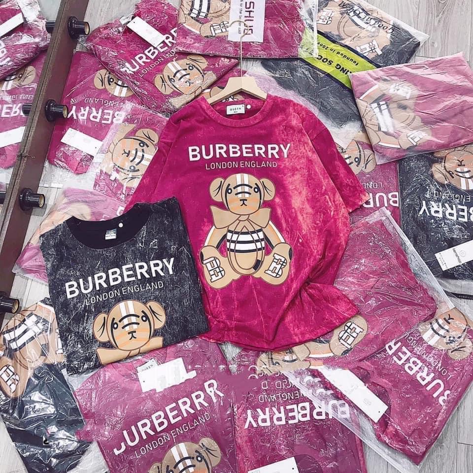 Áo phông nữ loang màu Burberry Thái Lan