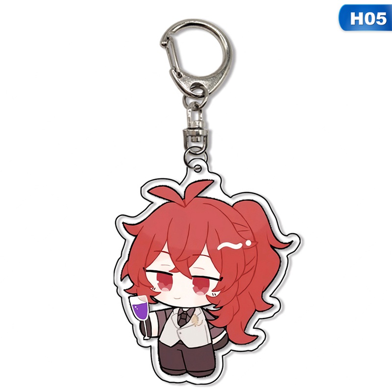 Móc Khóa Nhựa Acrylic Hình Nhân Vật Anime Genshin Impact