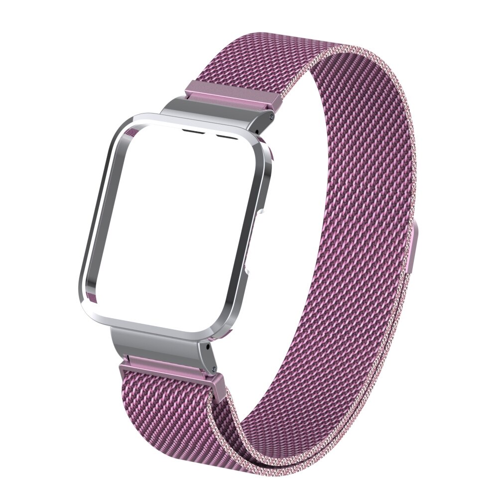 Dây đeo kim loại Milanese và khung bảo vệ cho đồng hồ thông minh Xiaomi Redmi Watch 2 Lite Miwatch 2 Lite