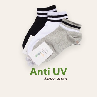 Vớ tất chân ngắn hai sọc Unisex - Anti UV