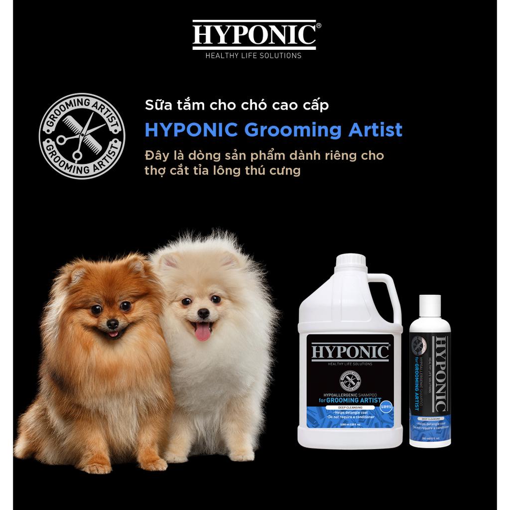 Sữa tắm chó Cao Cấp Làm Trắng & Phồng Lông HYPONIC Grooming Artist - 100ml