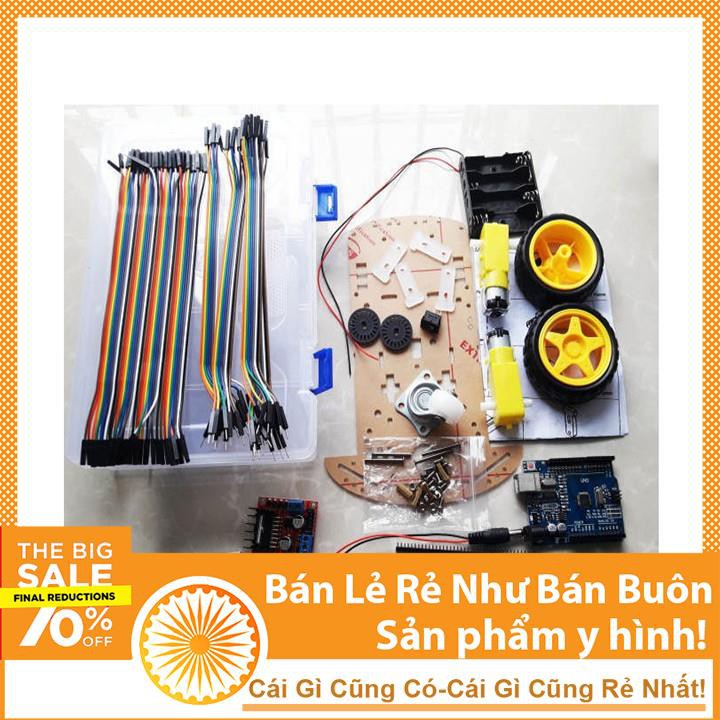 Bộ Kit Tự Học Arduino Xe Điều Khiển Giá Rẻ-Linh Kiện Điện Tử TuHu