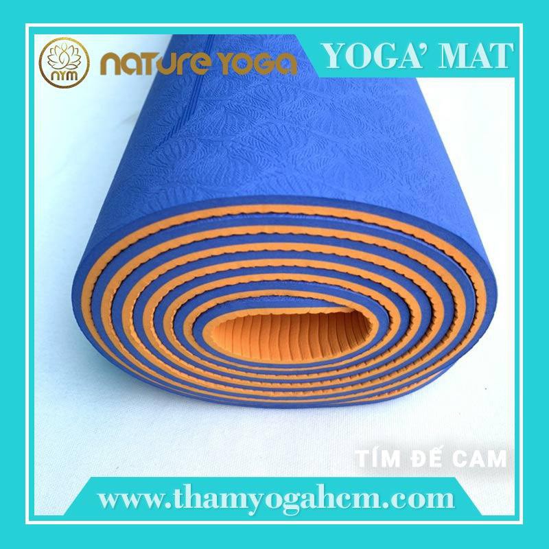 Thảm Tập Yoga Nature Yoga Thảm Chất Liệu TPE Cao Su Non Định Tuyến Bám Tốt 2 Mặt