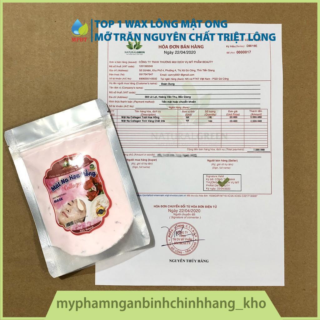 Bột đắp mặt collagen cánh hoa hồng(mask dẻo) cao cấp cho spa, trắng da, cấp ẩm, tăng đàn hồi cho da