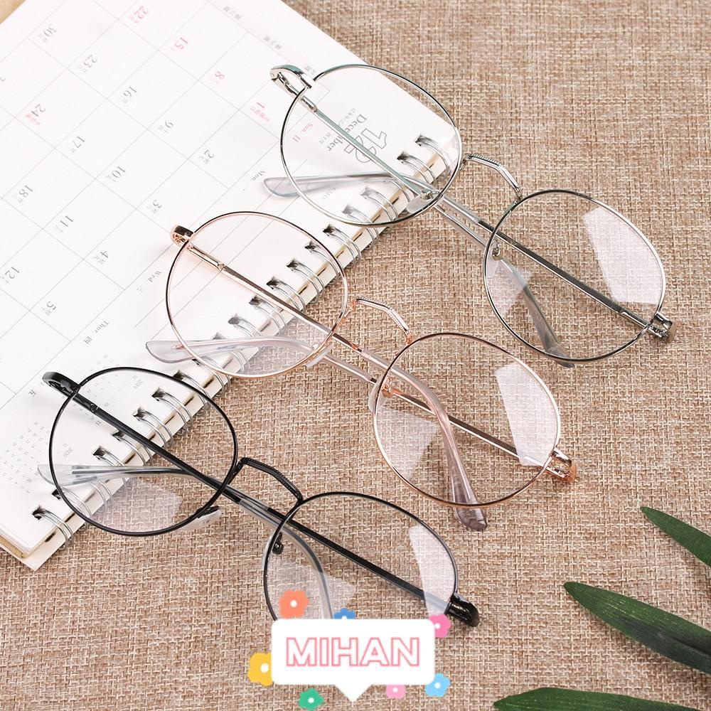 Kính mắt gọng tròn kim loại phong cách cổ điển cá tính thời trang