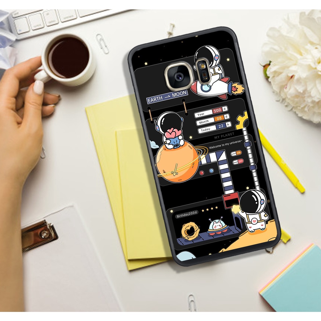 Ốp Lưng SamSung A9 PRO - Samsung C9 Pro  , In hình Astronuats Chibi cực đẹp.