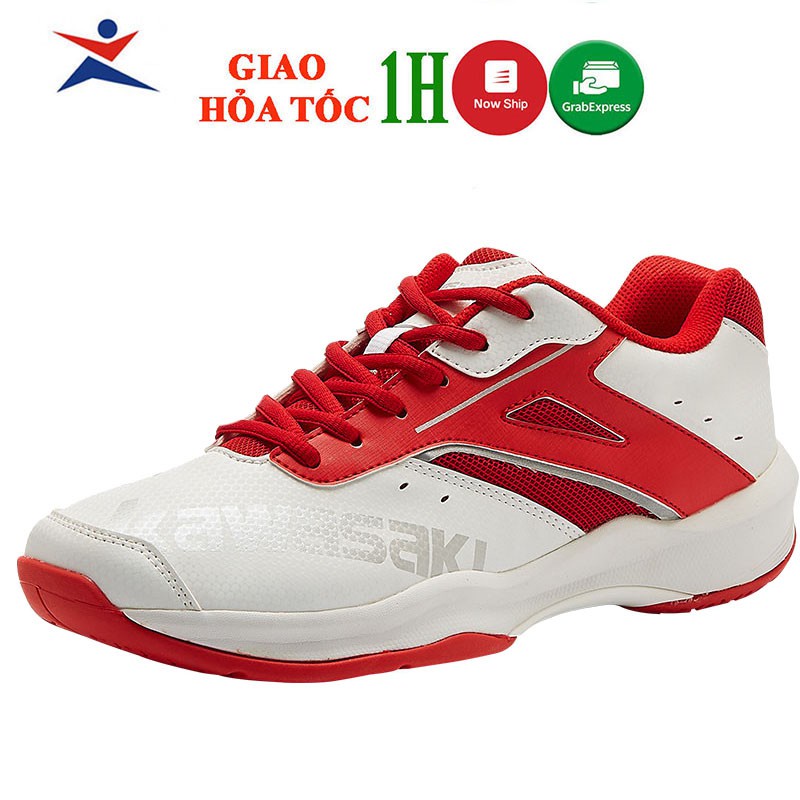 Giầy cầu lông kawasaki k088 đế kếp chống lật cổ chân bảo hành 12 tháng, giày bóng chuyền chuyên nghiệp ! ))