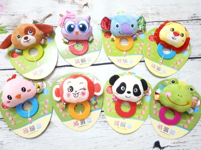 Chút chít bông, lục lạc cầm tay Happy Monkey