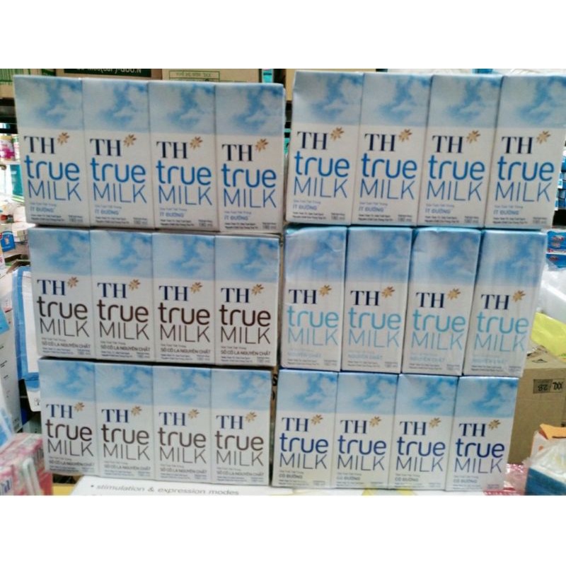 Sữa TH true milk 1 lốc 4 hộp 180ml