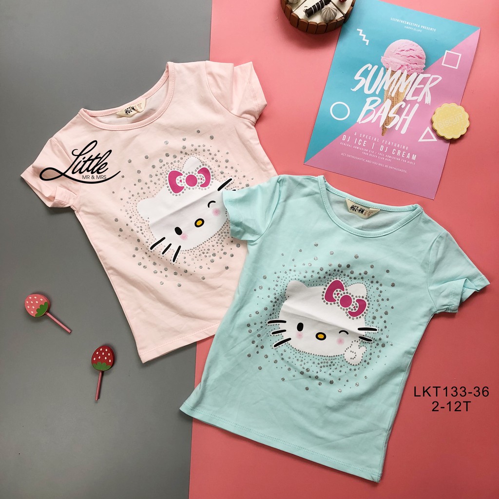 Áo phông hoạt hình Hello kitty